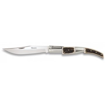   Arabic pocket knife. Red wood.Blade 17.5 - zsebkés, bicska, 16,9 cm, piros, ALBAINOX