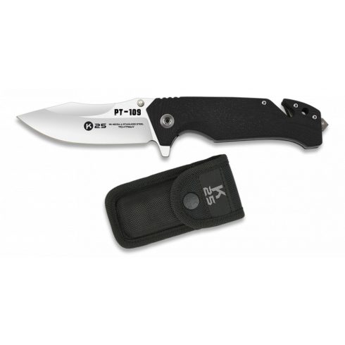 Pocket knife K10 PT-109 balck FOS 9 cm - zsebkés, bicska, fekete, 9 cm