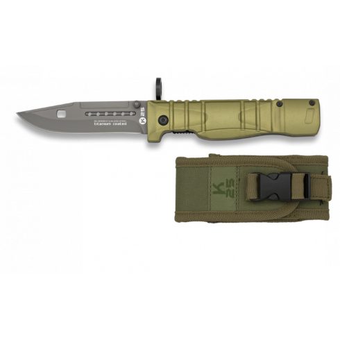 Pocket knife K25 9.3 cm - zsebkés, bicska, zöld, 9,3 cm