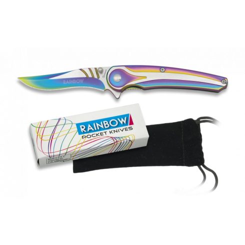 Rainbow FOS pocket knife. Blade 7.7 cm - zsebkés, bicska