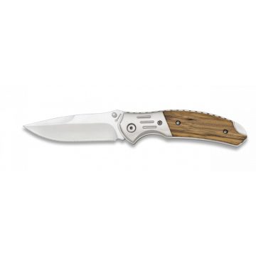   Albainox hunting zebra pocket knife - vadász zsebkés, bicska, zebrafa nyéllel, gravírozott mintával is