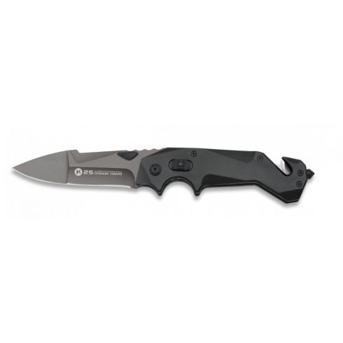 K25 titanium coated black pocket knife. - zsebkés, bicska, 8,5 cm