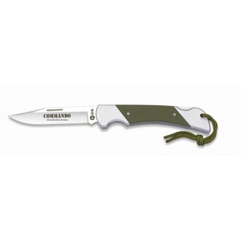 K25 Commando pocket knife. 8Cr. CNC - zsebkés, bicska, zöld, 10,5 cm