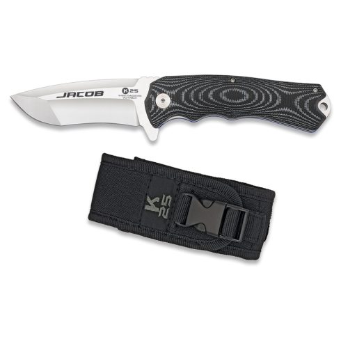 K25 Jacob pocket knife. G10/CNC. Bl 8.8 - zsebkés, bicska, 8.8 cm