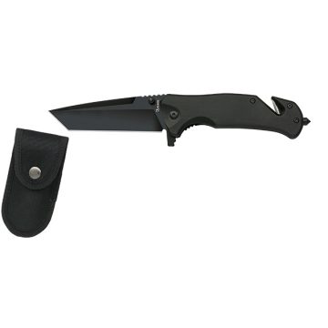   Albainox black tanto pocket knife 8 cm - zsebkés, bicska, fekete