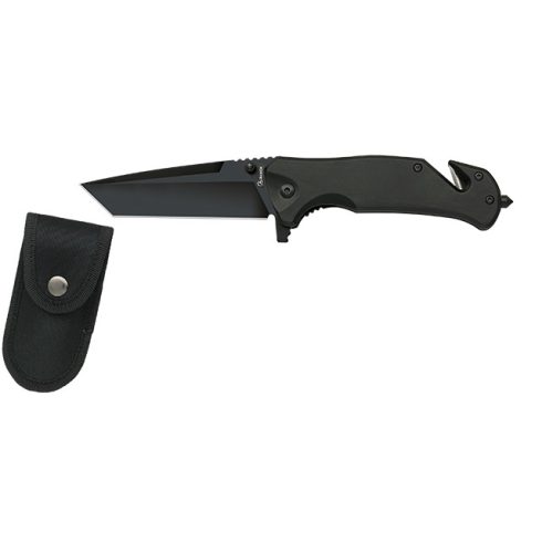 Albainox black tanto pocket knife 8 cm - zsebkés, bicska, fekete
