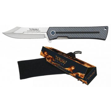 Tokisu CNC/G10/Carbon fib. folding knife - zsebkés, bicska