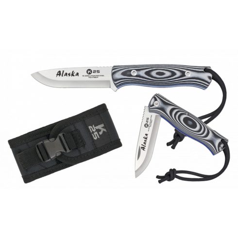 K25 Bushcraft/Survival pocket knife - Albainox, zsebkés, bicska, túlélő kés, 9 cm