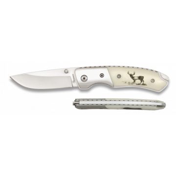   Albainox Deluxe pocket knife. Deer, 6.5 cm - bicska, zsebkés szarvas mintával