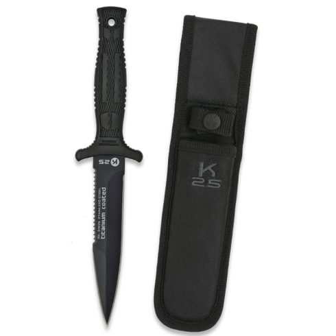 K25 Knife K25 BOTERO 12.5 cm - Albainox, csizmakés, fekete