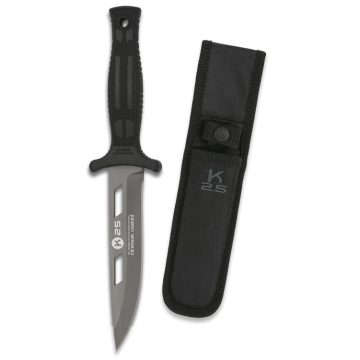   Knife K25. TACTICAL 12.8 cm - Albainox, taktikai kés, csizmakés, fekete