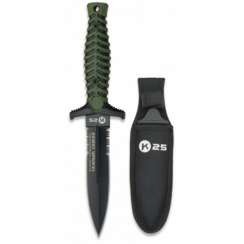 Knife K25 green 12.5 cm - Albainox, taktikai kés, csizmakés, zöld