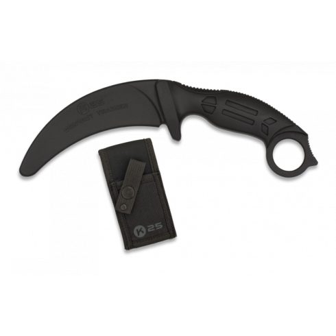 Training knife K25 fekete 10.2 cm - Albainox, gyakorlókés, fekete