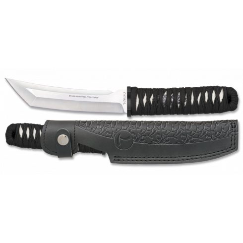 TOKISU Hattori knife. Leather sheath. Blade 15 kés