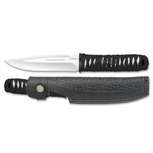 TOKISU Sanada knife. Leather sheath. Blade 15.3 kés