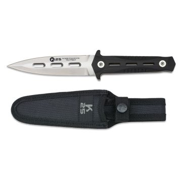   K25 boot knife. CNC/G10. Sheath. Bl 12.5 - Albainox, taktikai kés, csizmakés, fekete