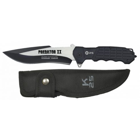 K25 predator II knife. Blade 14 cm - Albainox, taktikai kés, fekete