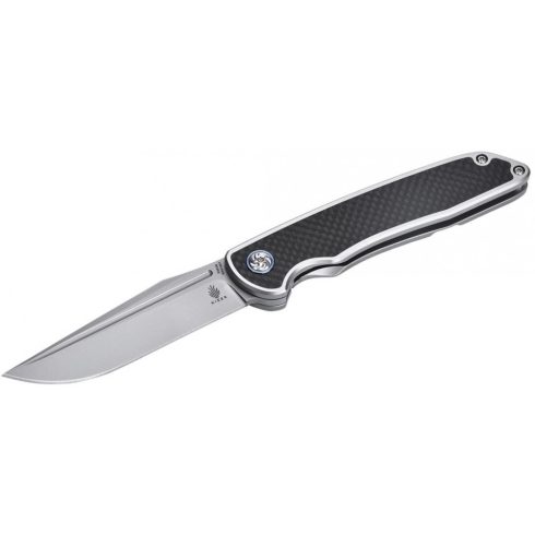 KIZER Cutlery Matanzas drop point összecsukható kés, fekete