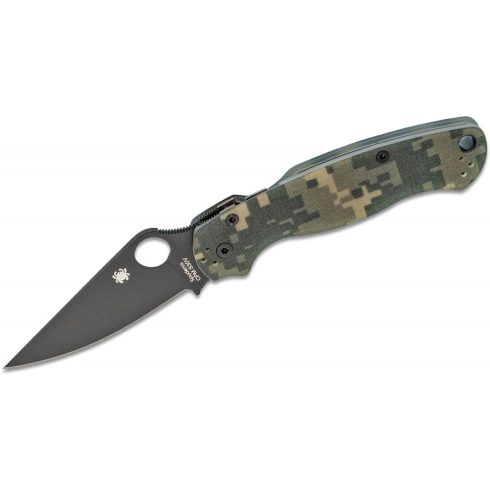 Spyderco Para Military 2 camo összecsukható kés, fekete