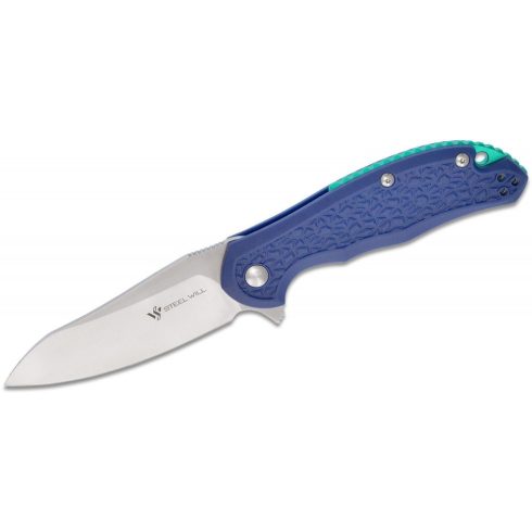 Steel Will Modus F25-15 D2 összecsukható kés, kék - zöld